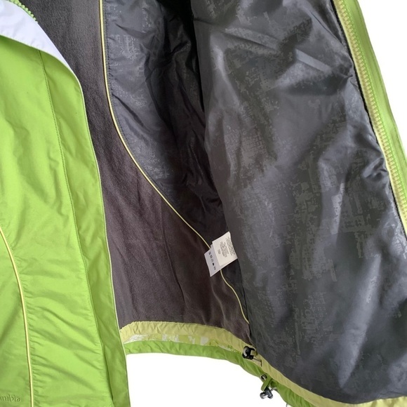 Columbia Core Interchangeable Ski Coat Women Large Green White Sportswear Jacket - Picture 4 of 9